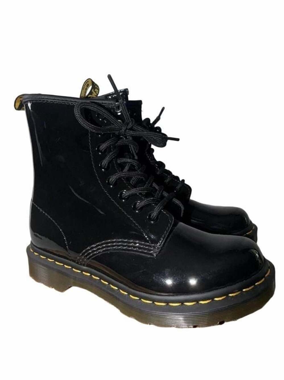 Dr. Martens 1460 Black Patent Leather Lace-Up Boots